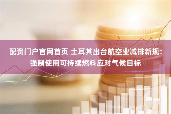 配资门户官网首页 土耳其出台航空业减排新规：强制使用可持续燃料应对气候目标